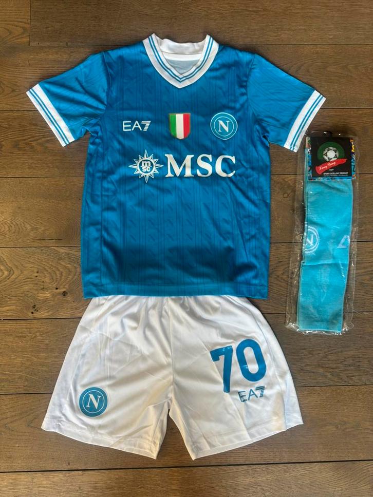 Nieuw Napoli thuis tenue 2025/2026. Noa Lang voetbal, Sport en Fitness, Voetbal, Zo goed als nieuw, Set, Maat XS of kleiner, Ophalen of Verzenden