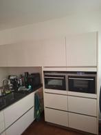 HOOGGLANS T VORM EILAND KEUKEN, Huis en Inrichting, Keuken | Complete keukens, Ophalen, Hoekkeuken, Graniet of Steen, Zo goed als nieuw