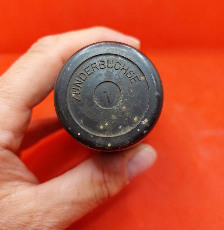 Duitse WO2 Wehrmacht Bakelit Zünderbüchse , Verzamelen, Militaria | Tweede Wereldoorlog, Duitsland, Ophalen of Verzenden
