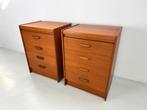 Vintage nachtkastjes., Ophalen of Verzenden, Zo goed als nieuw, Minder dan 45 cm, 55 tot 70 cm