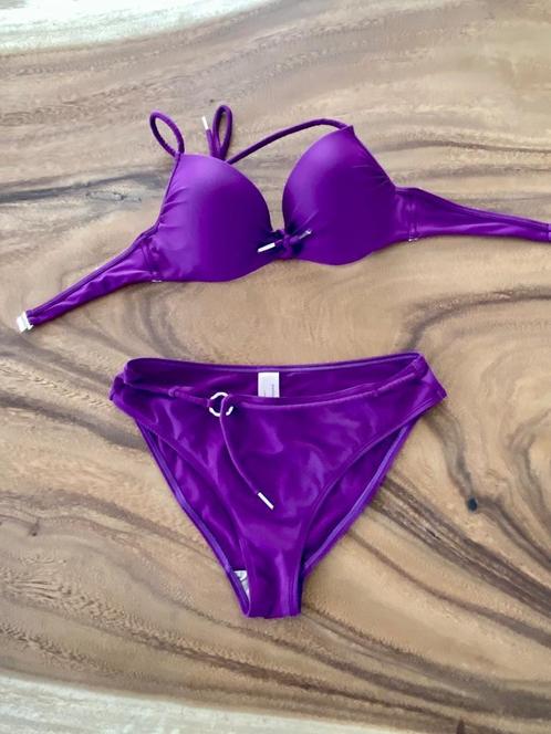 J411 Marlies Dekkers maat 75C push up bikini paars, Kleding | Dames, Badmode en Zwemkleding, Zo goed als nieuw, Bikini, Paars