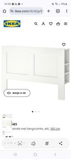 Ikea brimnes hoofdbord 160cm, Huis en Inrichting, Slaapkamer | Bedden, Zo goed als nieuw, Ophalen