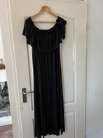 Mooie lange zwarte jurk met split aan de onderkant H&M, Kleding | Dames, Jurken, Gedragen, Maat 38/40 (M), H&M, Ophalen of Verzenden