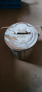 Oude zinken emmer, Minder dan 75 liter, Ophalen, Gebruikt, Metaal