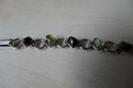 Mooie armband met echte granaat en peridoot stenen, Ophalen of Verzenden, Nieuw, Overige kleuren, Overige materialen