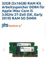 32GB DDR4 RAM Kit voor iMac 2019, Computers en Software, RAM geheugen, 32 GB, DDR4, Ophalen of Verzenden, Zo goed als nieuw