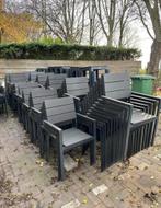 Partij kunststof terrasstoelen 55 stuks, Kunststof, Wit, Ophalen of Verzenden, Zo goed als nieuw