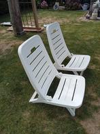 2 strandstoeltjes /festivalstoeltjes voor €5.00, Ophalen, Zo goed als nieuw, Kunststof, Inklapbaar
