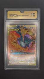 FA Moltres & Zapdos & Articuno GX – GEM MINT 10, Ophalen of Verzenden, Nieuw, Losse kaart, Foil