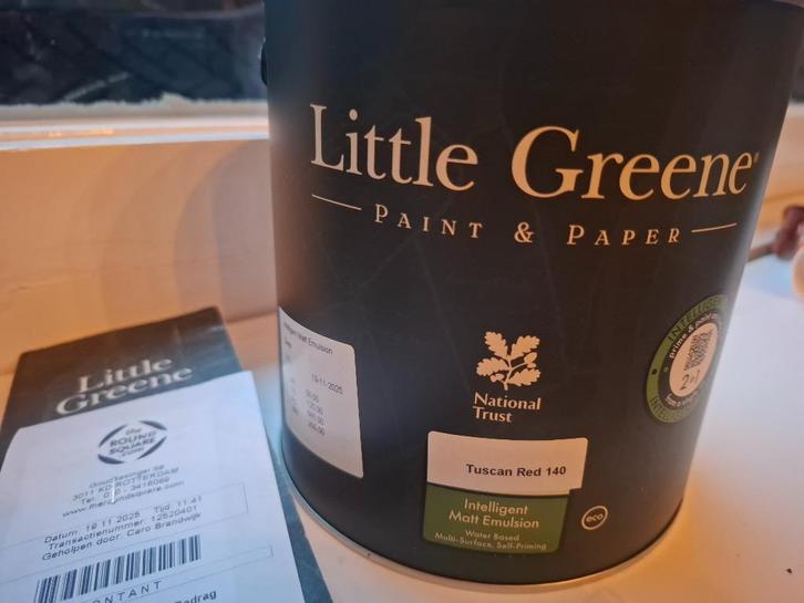 little green verf NIEUW Tuscan Red 2,5L, Doe-het-zelf en Verbouw, Verf, Beits en Lak, Nieuw, Verf, Minder dan 5 liter, Rood, Ophalen of Verzenden