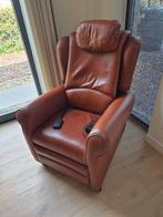 Lederen Relaxfauteuil - Elektrisch Verstelbaar, Huis en Inrichting, Fauteuils, Ophalen, Gebruikt, Klassiek, 75 tot 100 cm