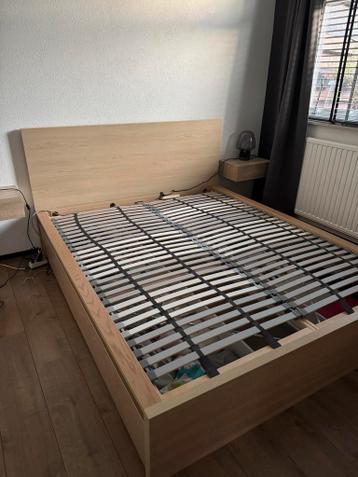 Ikea Malm 2-persoonsbed 180x200 met lades - afbeelding 1