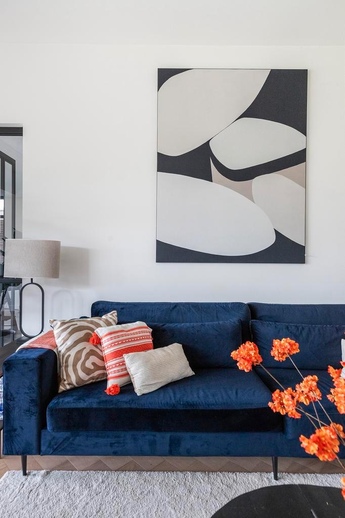 Muso – ‘Étude’ met frame | Groot kunstdoek 139 x 180 cm, Antiek en Kunst, Kunst | Schilderijen | Abstract, Ophalen