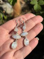 Maansteen Edelsteen Oorbellen Handgemaakt, Sieraden, Tassen en Uiterlijk, Oorbellen, Overige materialen, Hangers, Wit, Nieuw