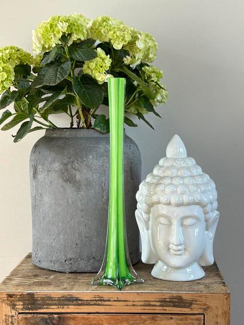 Mooi groot Boeddha beeld van wit keramiek 30 cm, Huis en Inrichting, Woonaccessoires | Boeddhabeelden, Zo goed als nieuw, Ophalen of Verzenden