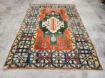 Handgeknoopt Kars orange green Kazak tapijt wol 202x296cm