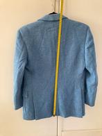 Harris Tweed Blazer - Lichtblauw - 100% Wol, Kleding | Dames, Ophalen of Verzenden, Gedragen, Maat 38/40 (M), Blauw