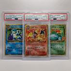 Pokemon 25th PSA 10 Set - Charizard Blastoise Venusaur, Ophalen of Verzenden, Nieuw, Meerdere kaarten, Foil