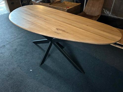 Organische eiken eettafel 180cm en 210cm direct uit voorraad, Huis en Inrichting, Tafels | Eettafels, Nieuw, 50 tot 100 cm, 150 tot 200 cm
