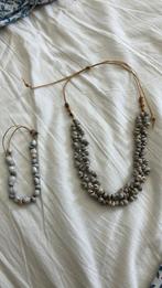 Schelpen ketting en armband verstelbaar, Overige materialen, Verstelbaar, Beige, Nieuw