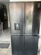 Hisense Amerikaanse koelkast zwart gebruikt, 60 cm of meer, Met aparte vriezer, 200 liter of meer, Gebruikt