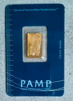 2,5 Gram Goudbaar Pamp Suisse - Gecertificeerd in blister., Postzegels en Munten, Edelmetalen en Baren, Verzenden, Goud