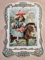 63) ORIGINELE CHROMOLITHO AU BON MARCHE PARIJS- JUGENDSTIL, Ophalen of Verzenden, Zo goed als nieuw, Overige typen