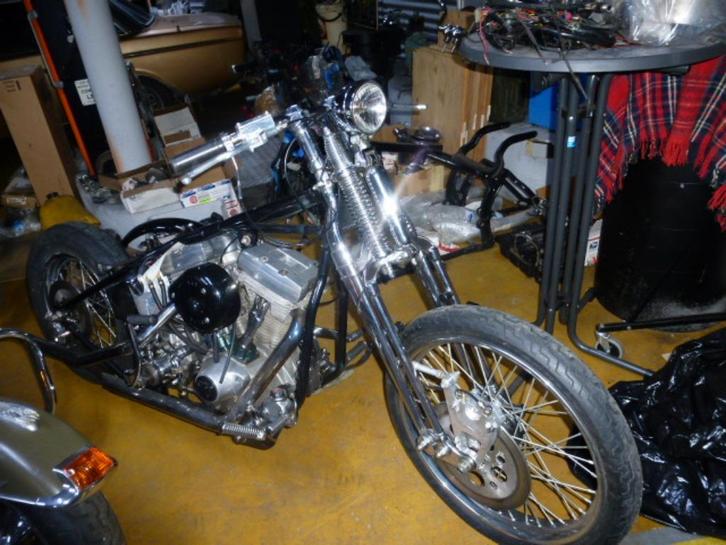 SPRINGER FRONT-End / Project met goed EVO-blok en Title/COC, Motoren, Onderdelen | Harley-Davidson, Gebruikt, Ophalen
