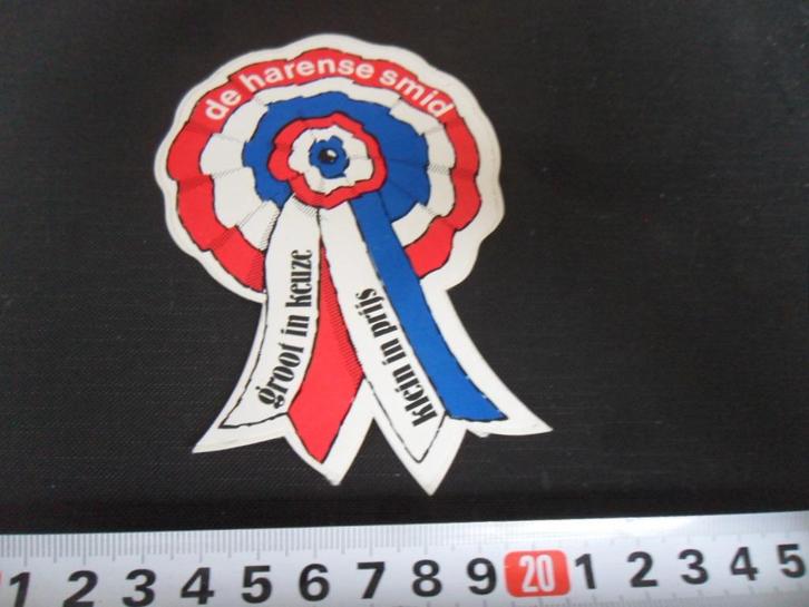 sticker rood de harense smid groot in keuze klein in prijs, Verzamelen, Stickers, Zo goed als nieuw, Bedrijf of Vereniging, Ophalen