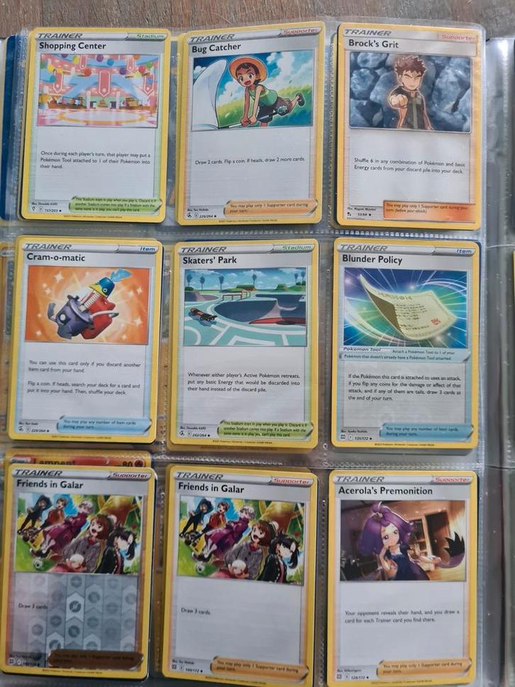 Pokémon Trainer Kaarten Set, Hobby en Vrije tijd, Verzamelkaartspellen | Pokémon, Zo goed als nieuw, Meerdere kaarten, Ophalen of Verzenden