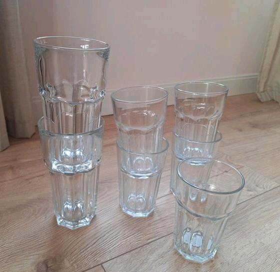 IKEA Pokal Glazen - 5 x 35cl, 2 x 65cl, Huis en Inrichting, Keuken | Servies, Zo goed als nieuw, Glas of Glazen, Effen, Glas, Ophalen
