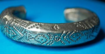 Zilveren armband - rond 1800 - Bodemvondst beschikbaar voor biedingen