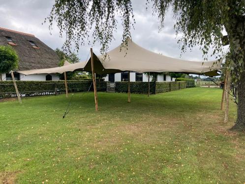 Te huur stretchtent 6x 10 prijs is op basis van zelf verzorg, Tuin en Terras, Partytenten, Zo goed als nieuw, Partytent, Ophalen