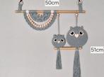 Macrame uilen wandkleed groen, Kinderen en Baby's, Kinderkamer | Inrichting en Decoratie, Ophalen, Nieuw, Wanddecoratie
