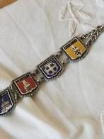 Limburgse Steden Armband - Verzilverd Emaille, Ophalen of Verzenden, Gebruikt, Zilver, Met bedels of kralen