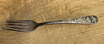  Verzilverd kindervorkje Roodkapje beschikbaar voor biedingen