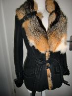 Zwarte Rizal Paris echte lammy bontjas, Zwart, Ophalen of Verzenden, Zo goed als nieuw, Rizal