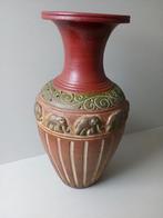 Terras/vloervaas.Terracotta  Decoratie olifanten.Vintage., Ophalen of Verzenden