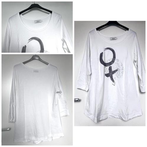 Wit shirt zizzi 44-46, Kleding | Dames, Grote Maten, Zo goed als nieuw, Shirt of Top, Wit, Ophalen of Verzenden
