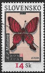 Slowakije 2003 mi.454 europazegel AFFICHEKUNST VLINDER 14Sk, Verzenden, Overige landen, Gestempeld