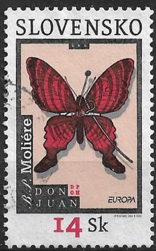 Slowakije 2003 mi.454 europazegel AFFICHEKUNST VLINDER 14Sk, Postzegels en Munten, Postzegels | Europa | Overig, Gestempeld, Overige landen
