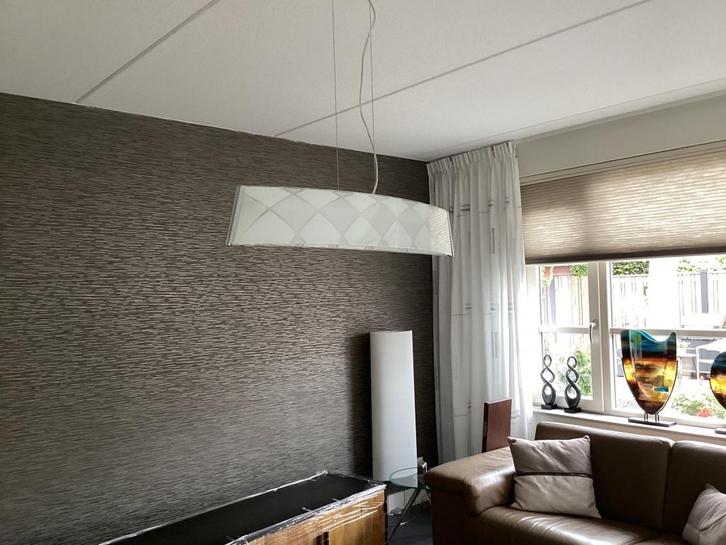 Hang en tafellamp design,metaal/glas, Huis en Inrichting, Lampen | Wandlampen, Zo goed als nieuw, Glas, Metaal, Ophalen