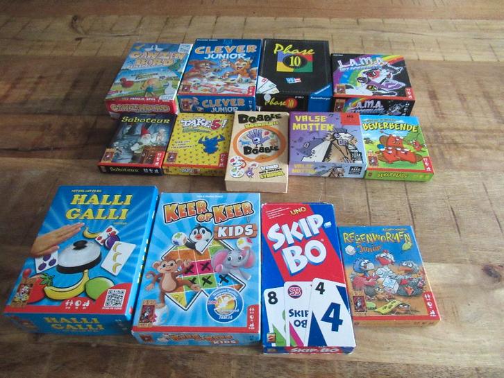 13 kleine "nieuwe" spelletjes (C) reisspel Phase 10 skip Bo, Hobby en Vrije tijd, Gezelschapsspellen | Bordspellen, Nieuw, Een of twee spelers