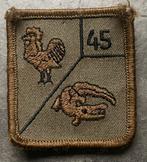 KL borstembleem 45 Pantserinfanterie, Verzamelen, Ophalen, Landmacht, Nederland, Embleem of Badge