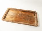Houten dienblad eiken, Ophalen of Verzenden, Gebruikt, Rechthoekig, Hout