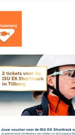 2 Kaartjes ISU EK Shorttrack Vrijdag 16 Januari, Ophalen of Verzenden