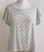 JBC witte blouse met printjes mt. 46, Maat 46/48 (XL) of groter, Ophalen of Verzenden, Zo goed als nieuw, Wit