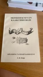 J. de Jonge - Mondziekten en kaakchirurgie, Boeken, Ophalen of Verzenden, Zo goed als nieuw, J. de Jonge