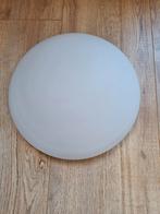 Plafondlamp - Plafonnière wit matglas. In goede staat, Ophalen of Verzenden, Zo goed als nieuw, Glas