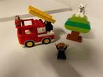 duplo brandweerauto, Kinderen en Baby's, Speelgoed | Duplo en Lego, Ophalen, Zo goed als nieuw, Duplo